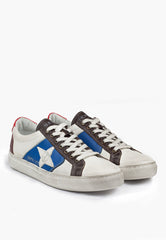 Northbound Distressed Sneaker White Blue